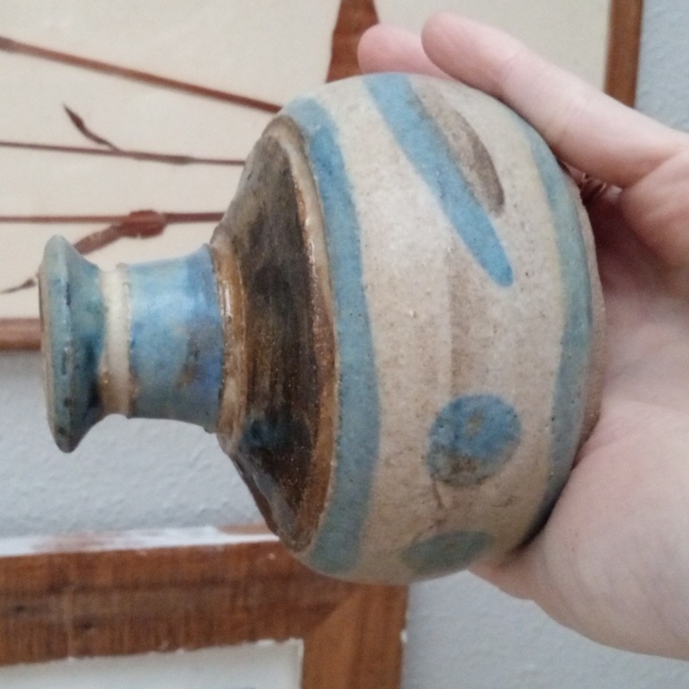 HAND MADE antique clay vase